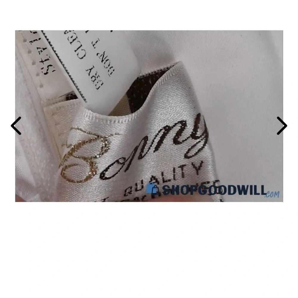 Beautiful Bonny wedding dress great for curves Size 16 Good Condition strapless - Picture 5 of 16